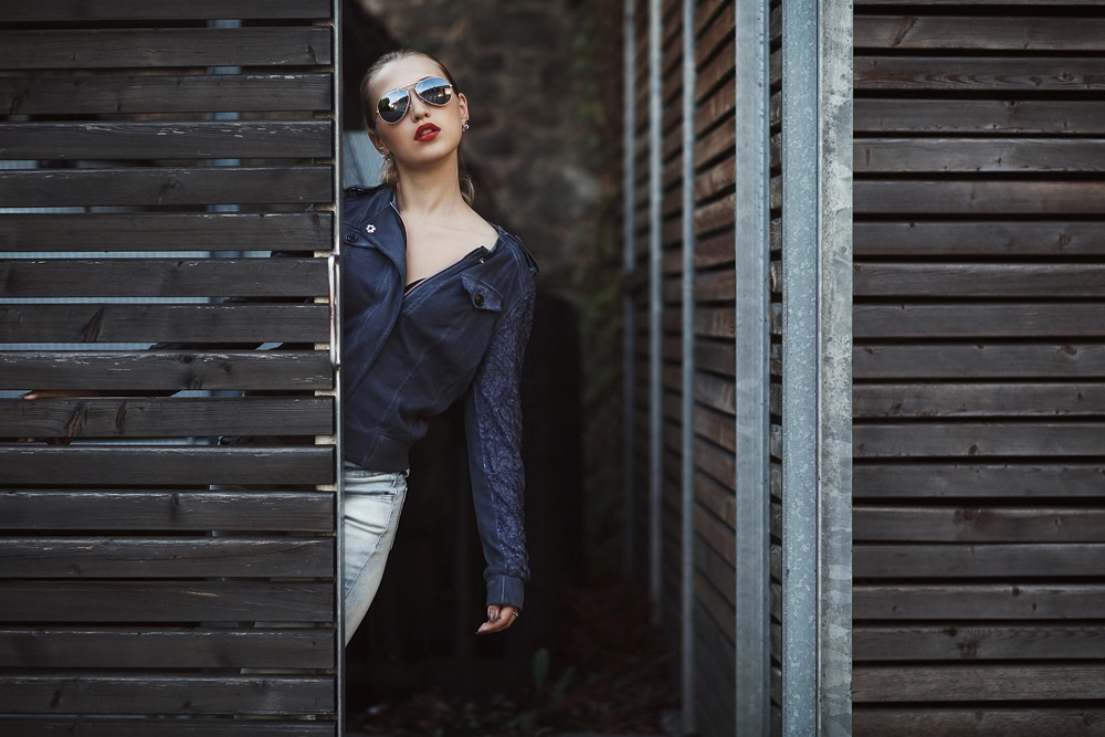 Portrait von Julia im Schlosspark Fulda