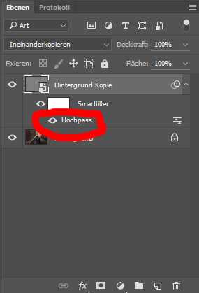 Beispielbild zum Tutorial - Schärfen mit dem Hochpassfilter