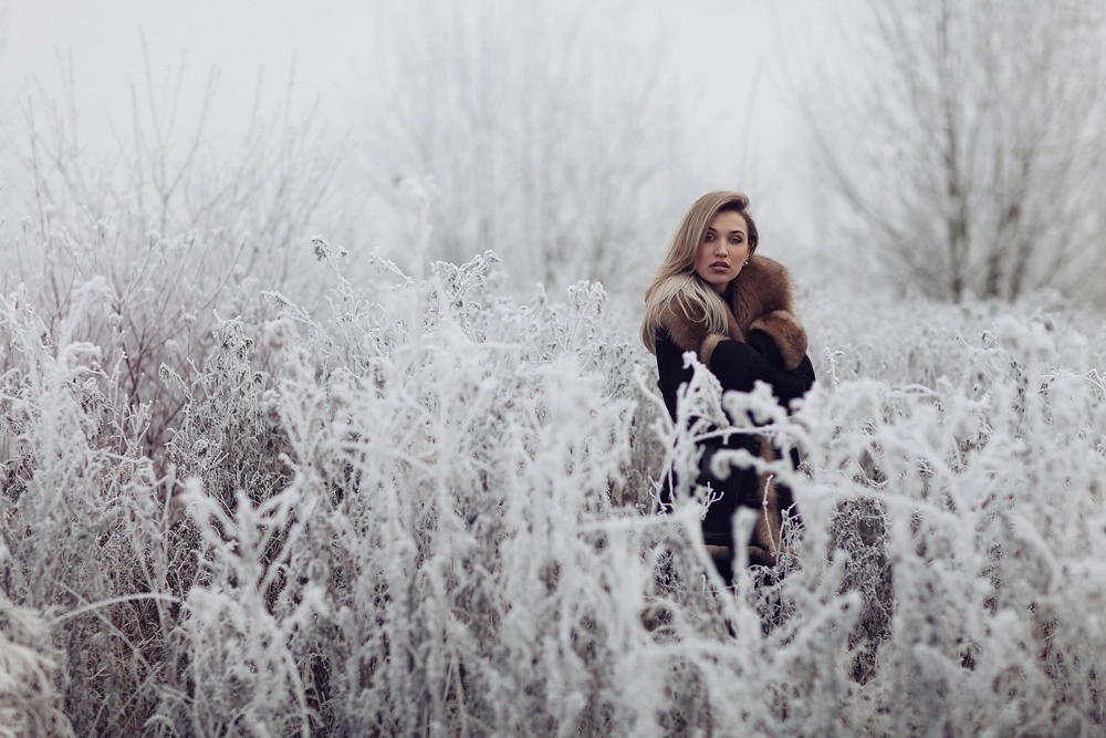 Portrait von Julia im Winter