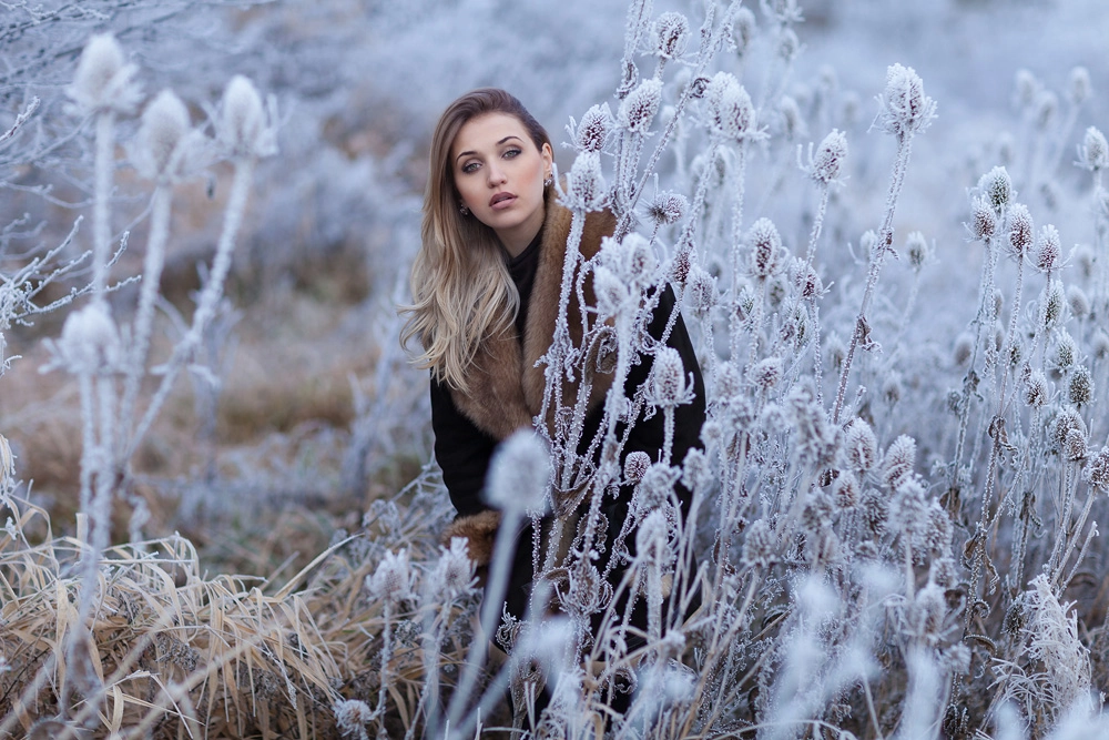 Ein Portrait von Julia im Winter