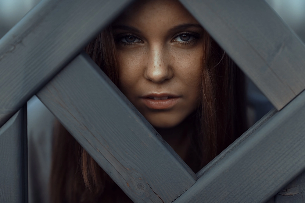 Portrait von Julia, entstanden auf meiner Terasse