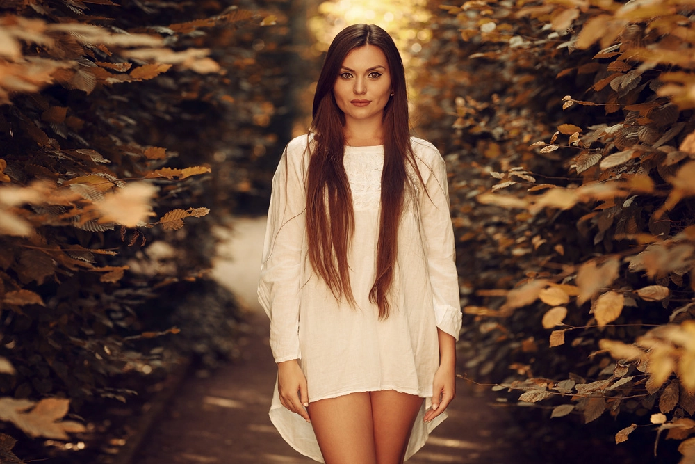 Portrait von Anna im Schlosspark Fulda