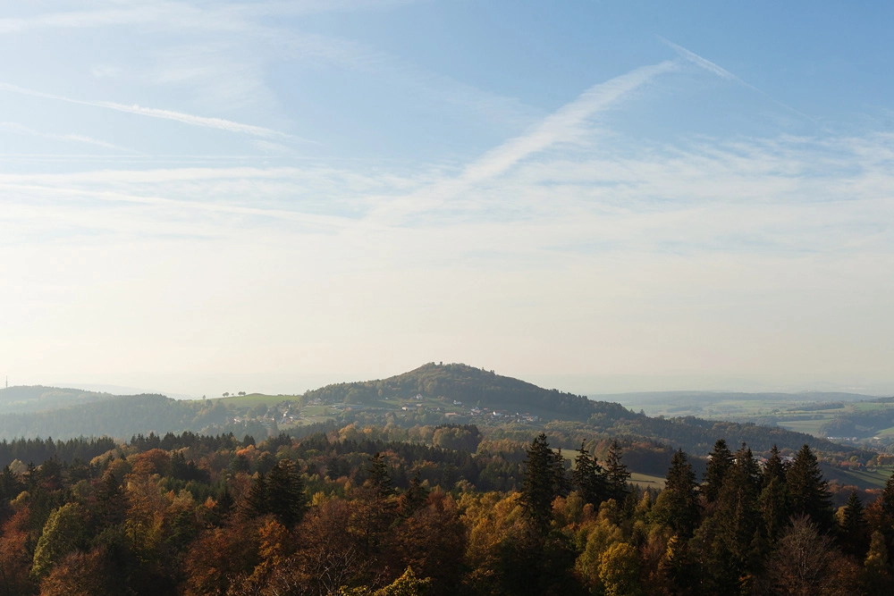 Landschaftsfoto vom Wachtküppel in der Rhön