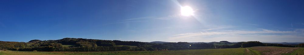 Panoramaaufnahme von der Rhön