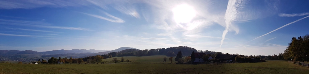 Panoramaaufnahme von der Rhön