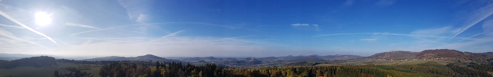 Panoramaaufnahme von der Rhön