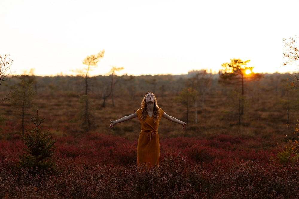 Mit Madeline im Schwarzen Moor in der Rhön